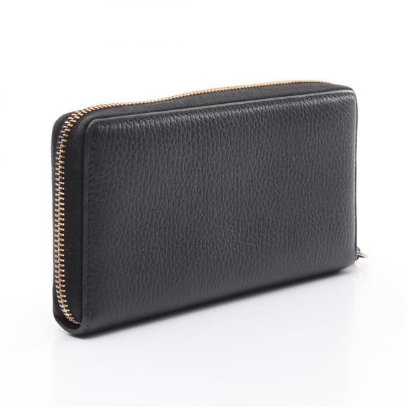 Gucci black long GG Wallet leather Marmont - Picture 1 of 8